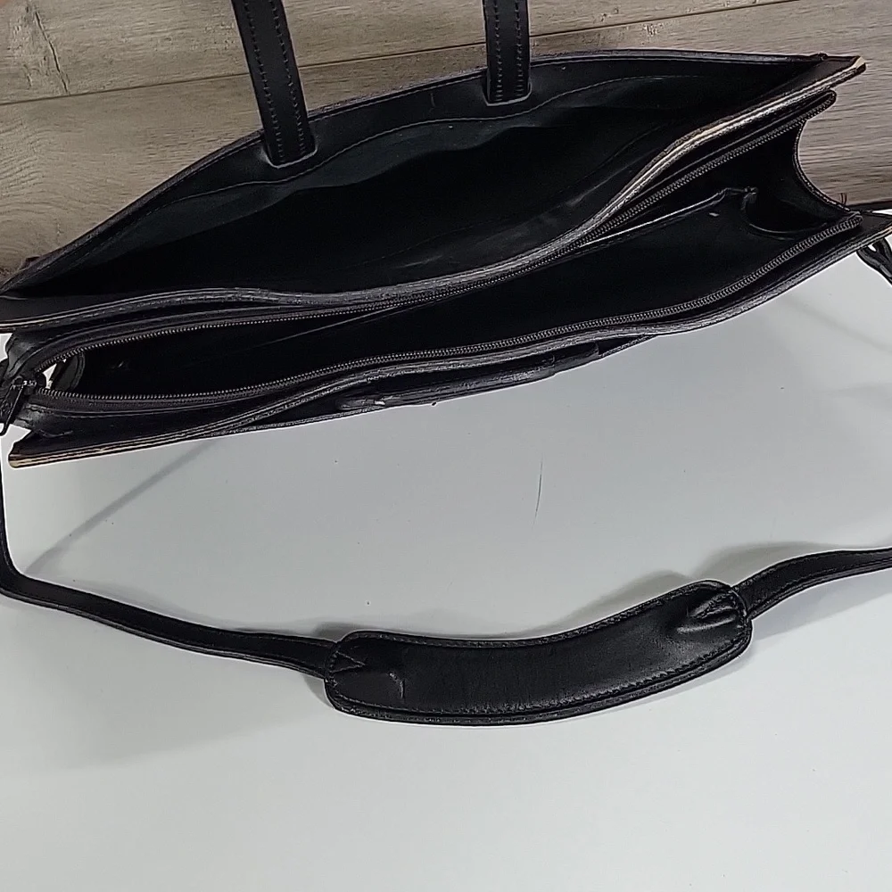 Vintage Hartmann Black Leather Briefcase